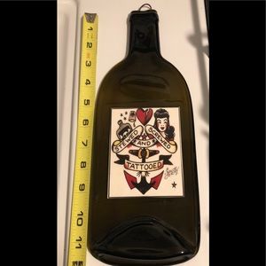NEW Sailor Jerry Flattened Glass Decorative Piece